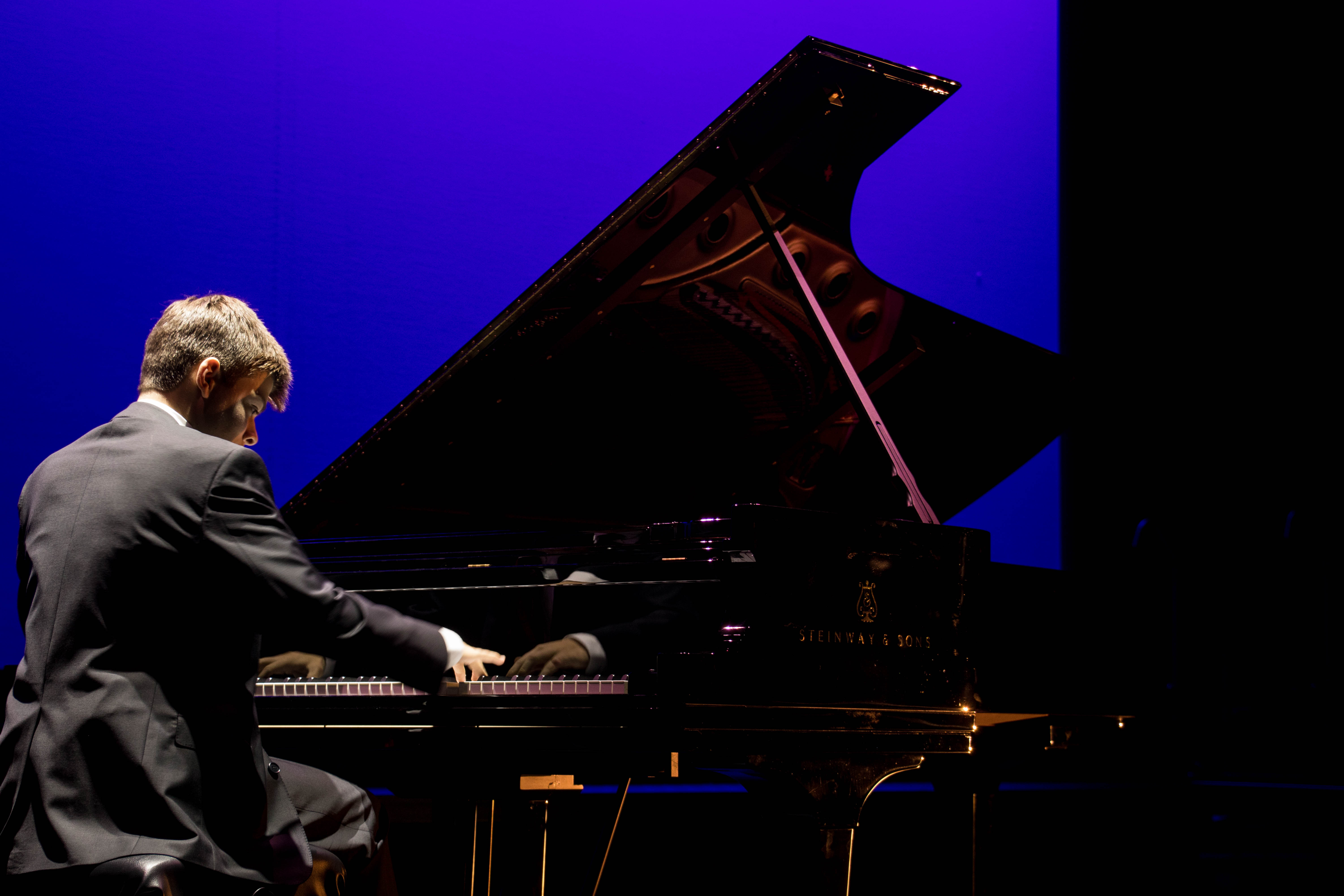 Michael Rainwater at piano, Tower of Talent 2019